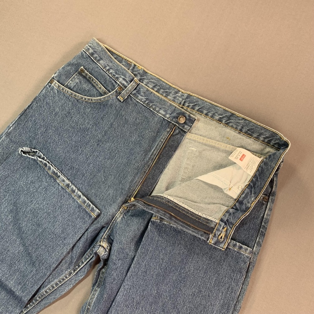 NEW Wrangler Five Star 96501DS Jeans Mens 40x32 Blue Regular Straight Denim - Picture 3 of 15